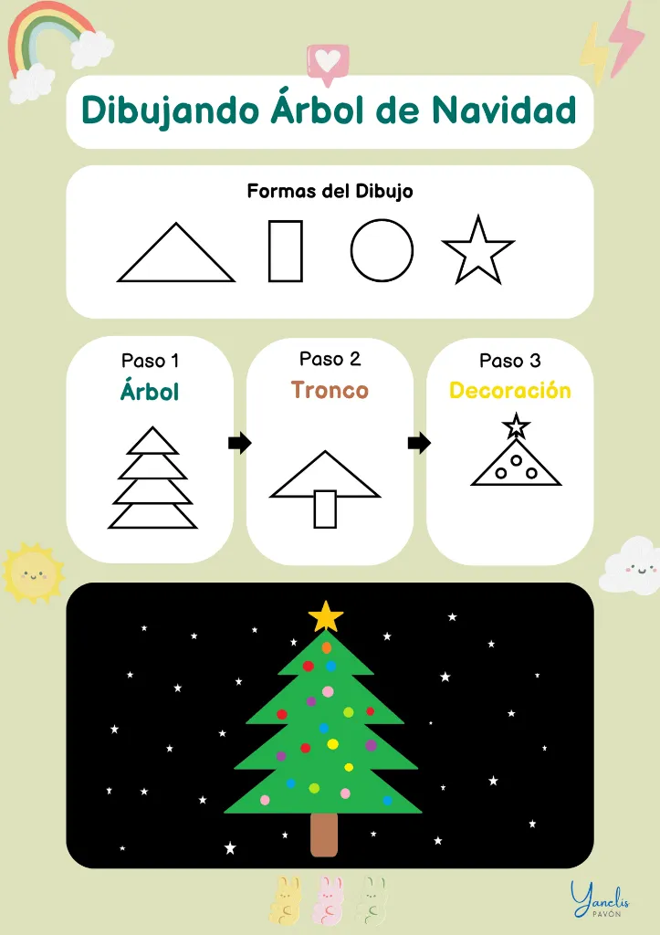 DIBUJANDO ÁRBOL DE NAVIDAD.webp